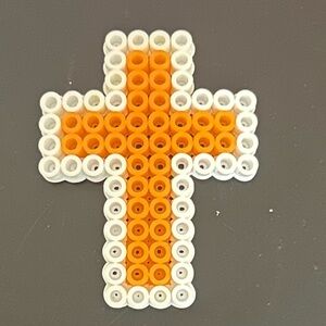 Cross Perler bead magnet
